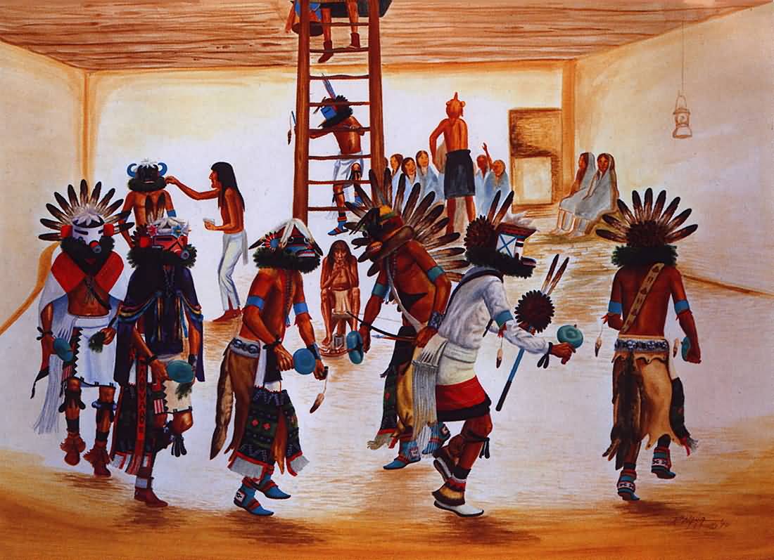 American Indian Kachina dance